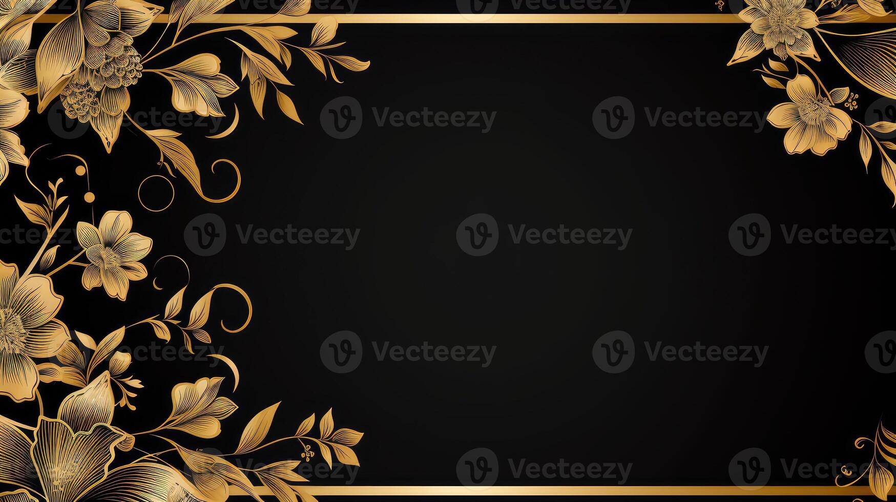 designs black and gold letterhead photo