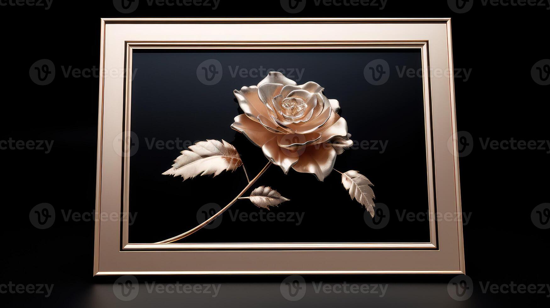frame rose gold boarder photo