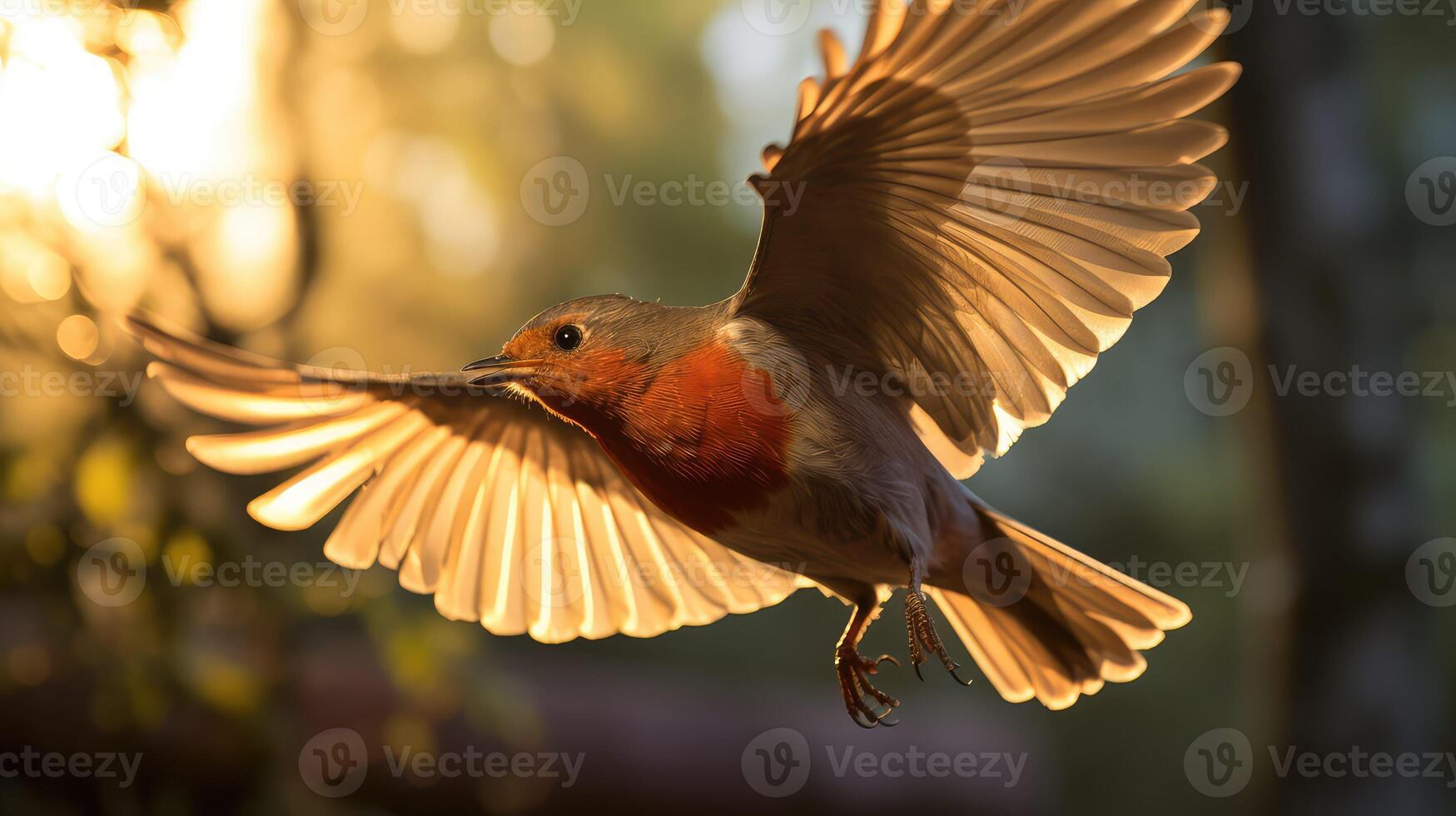 bird red robin photo