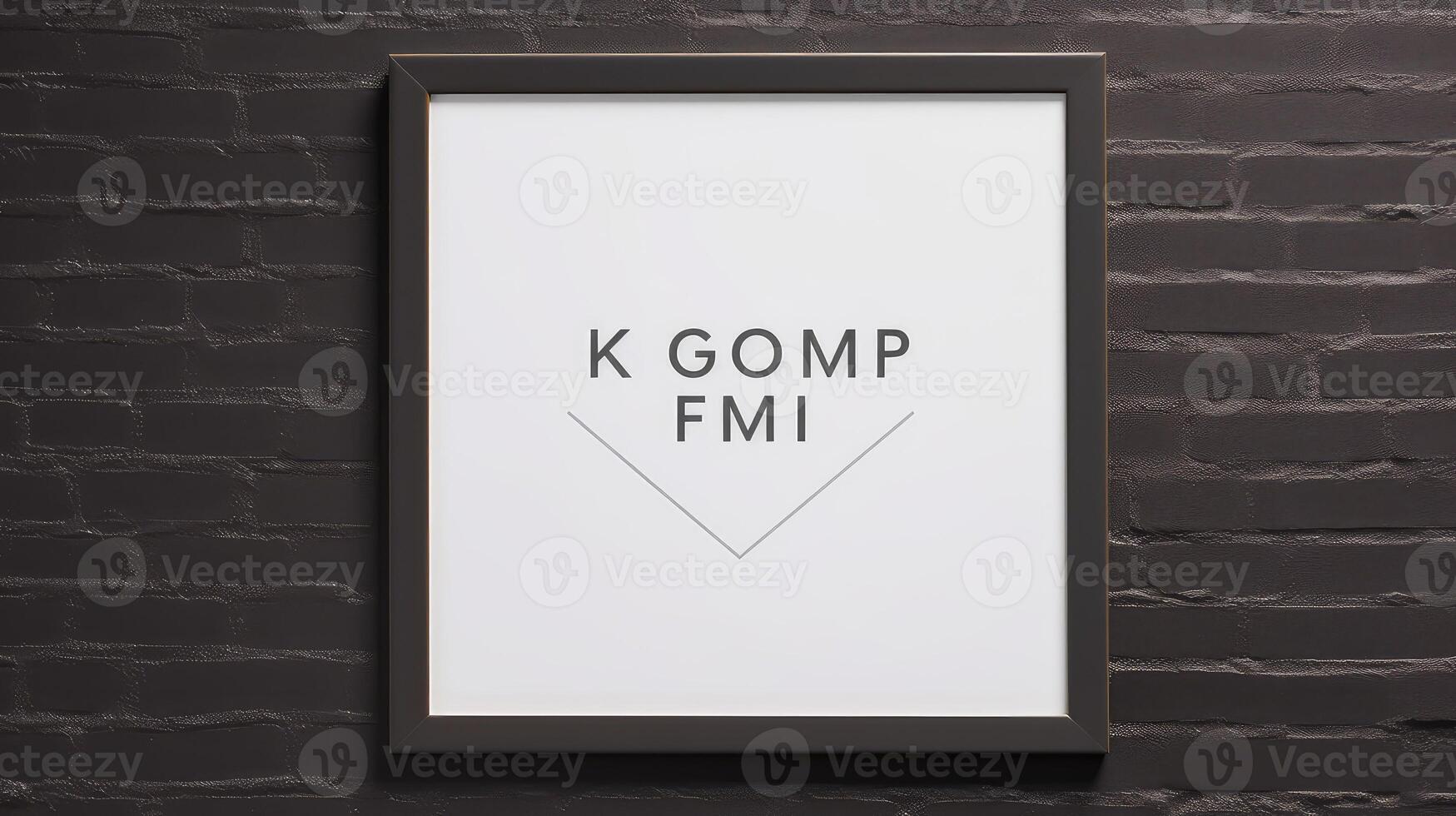 matting wall frame mockup photo