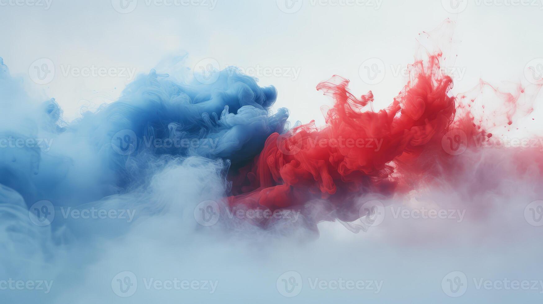 cloud red white blue smoke photo