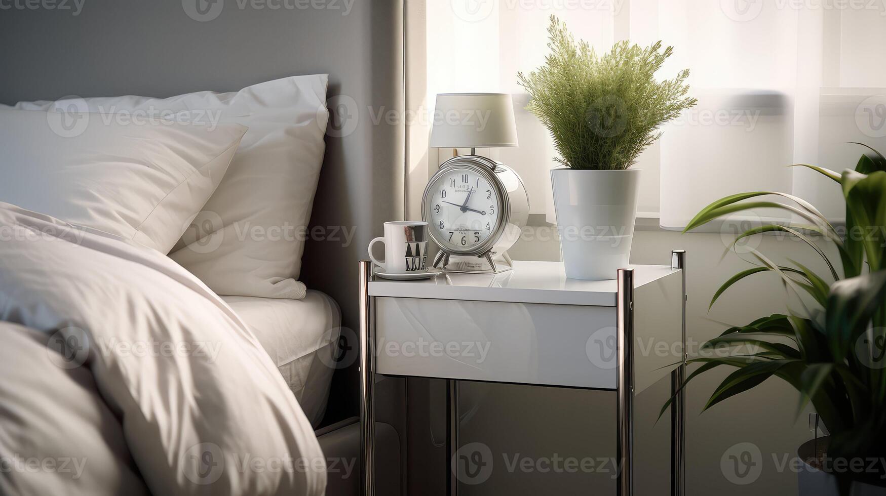 modern table bedside photo