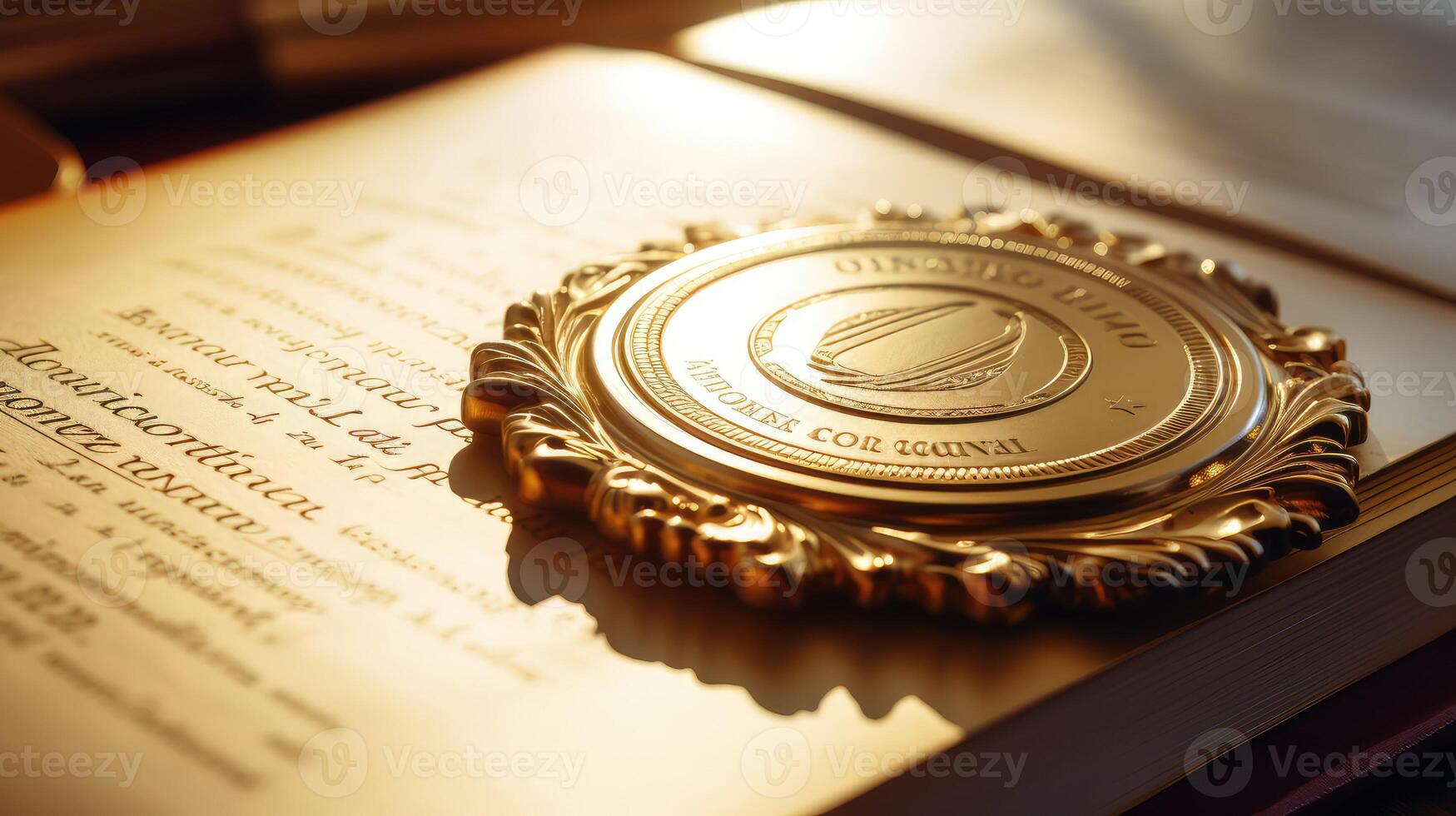 academic gold diploma photo