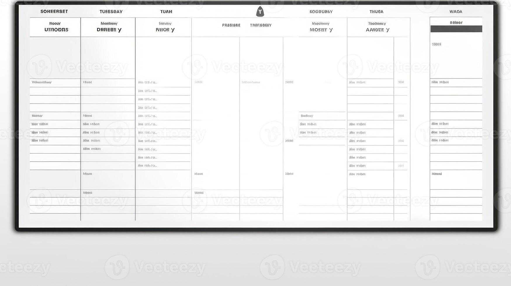 format table template photo