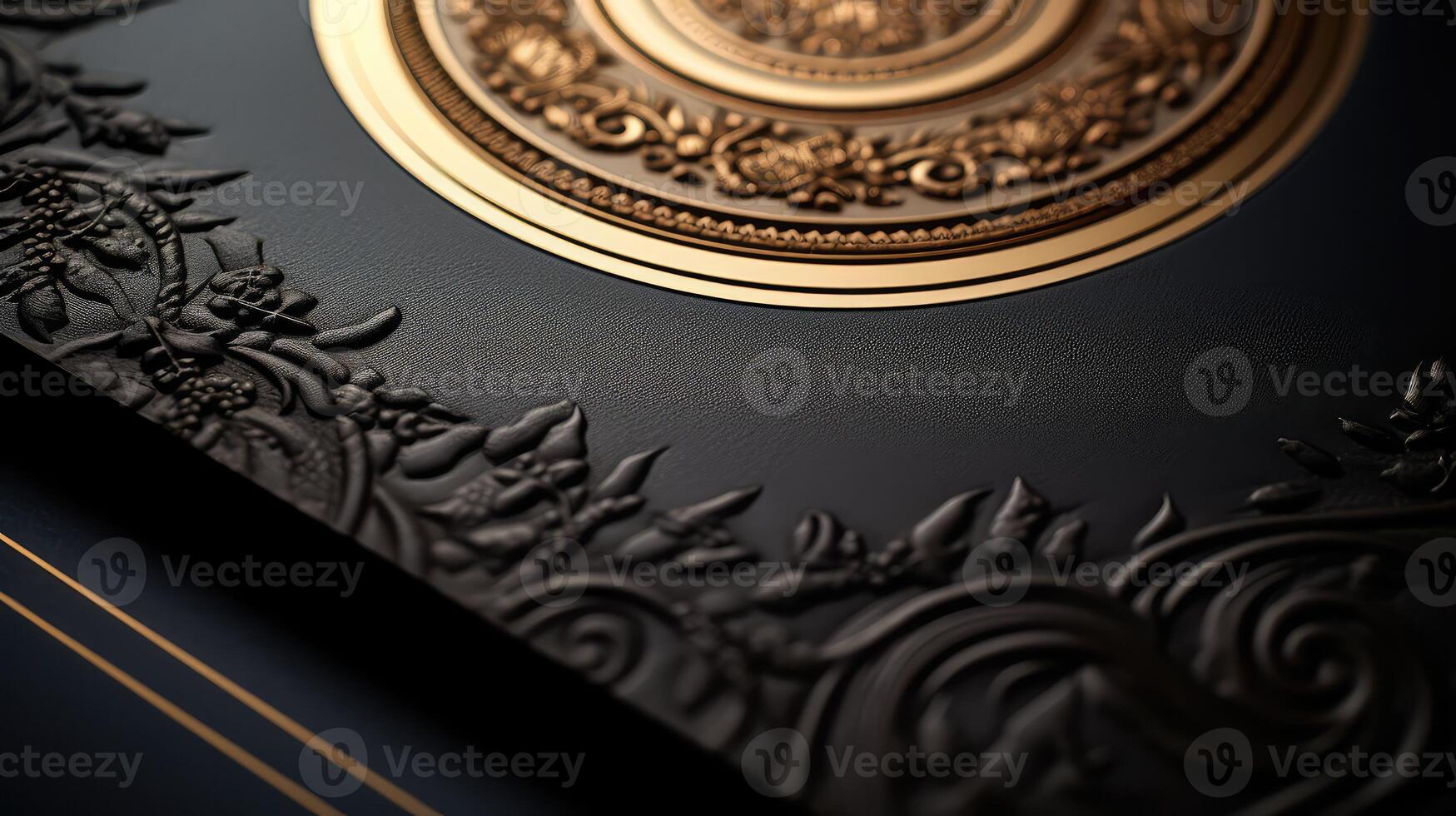luxury black and gold letterhead photo