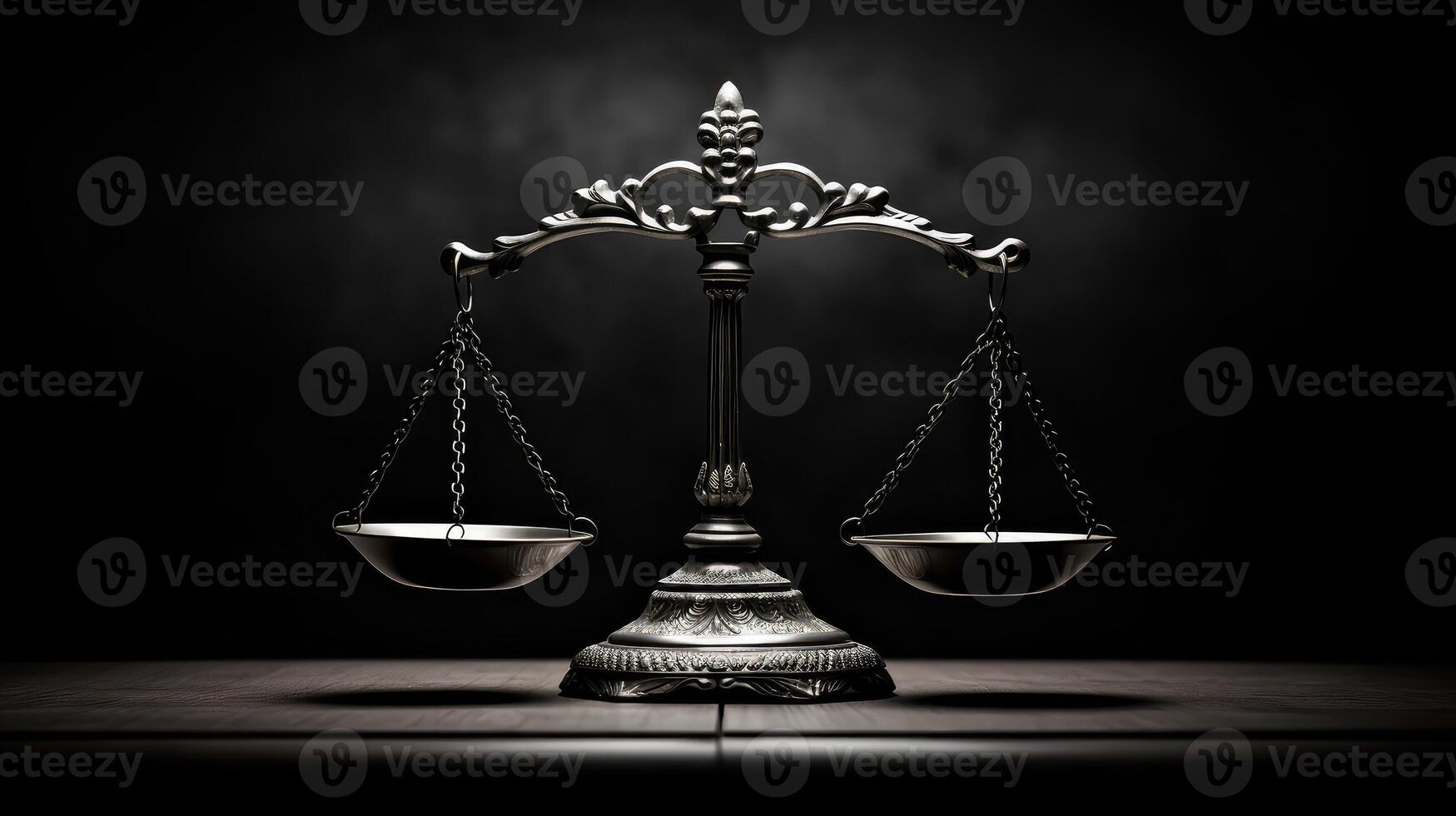 silhouette justice scales black and white photo