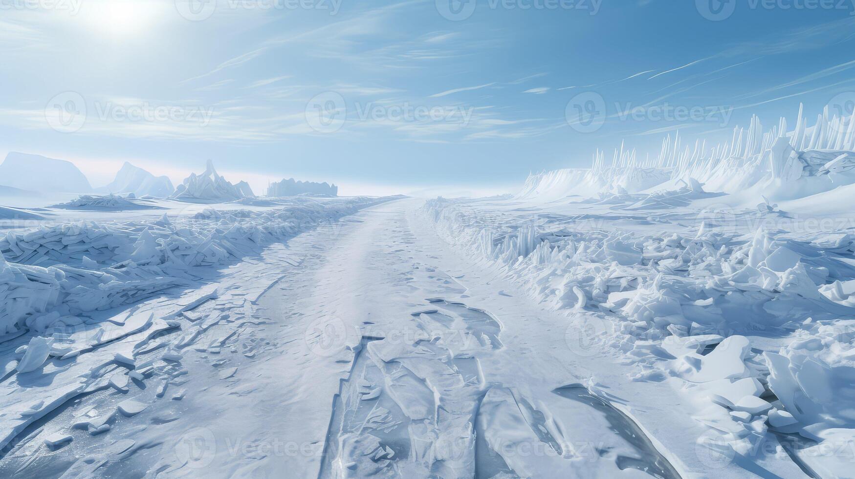 winter rough road photo