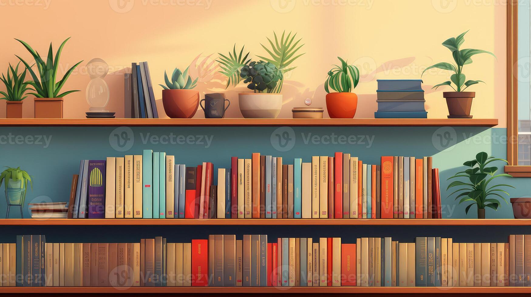 reading books and records photo