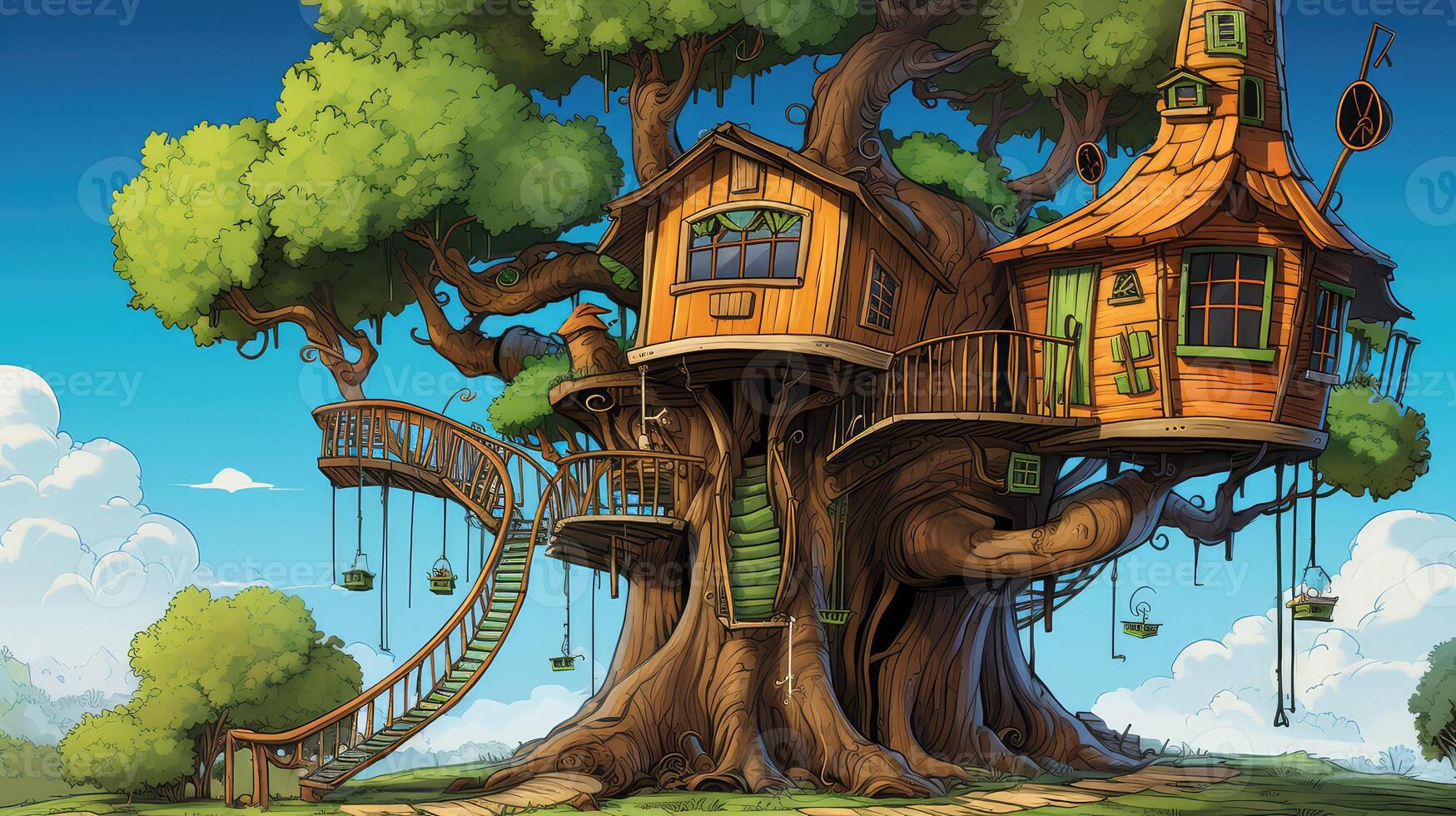 branches tree cartoon photo