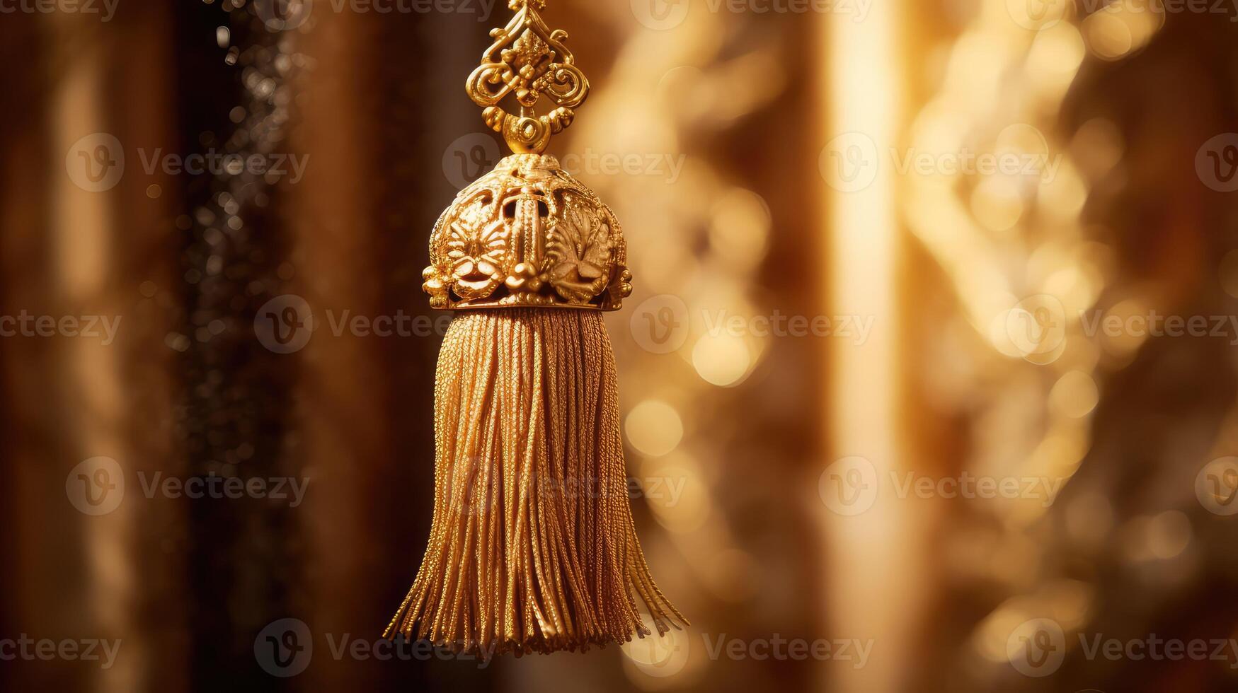 shimmer gold tassel photo