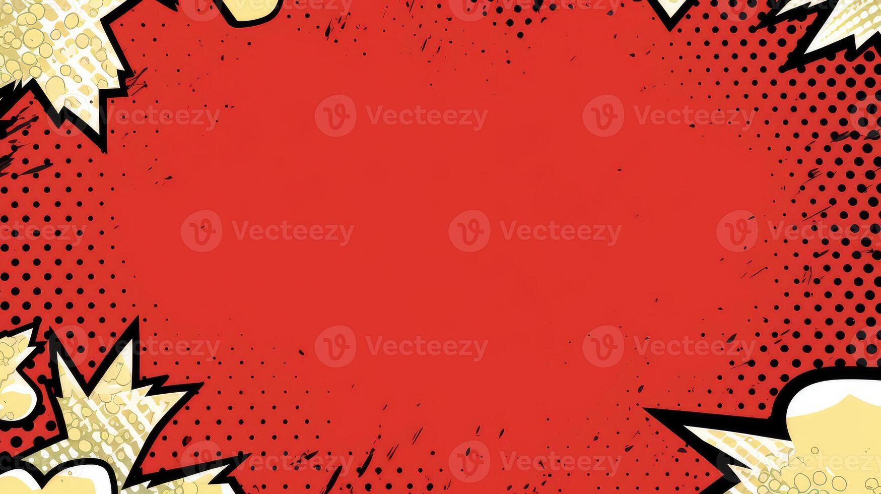 typography comic background red photo