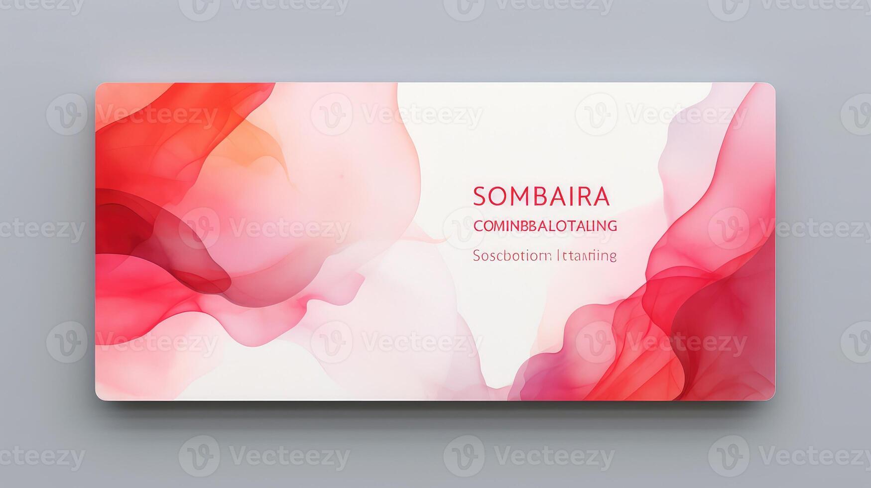 design modern business card red photo