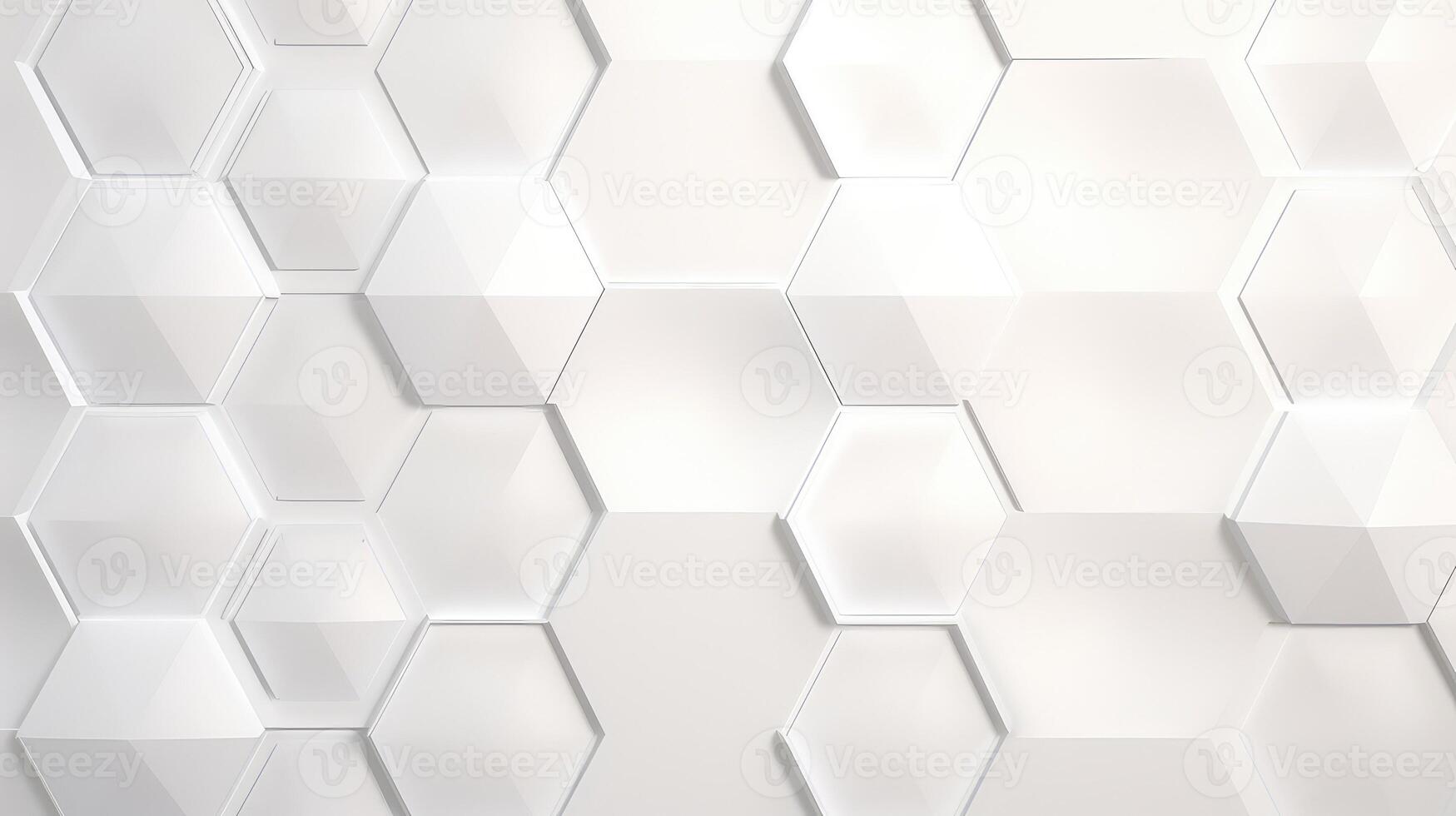 glossy white hexagon texture background photo