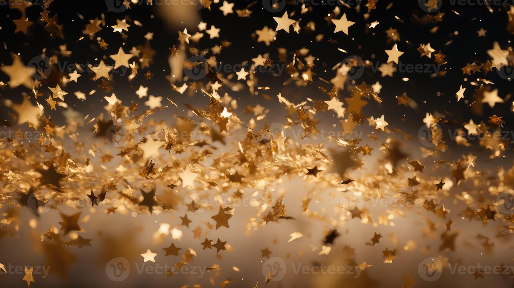 up gold star confetti photo