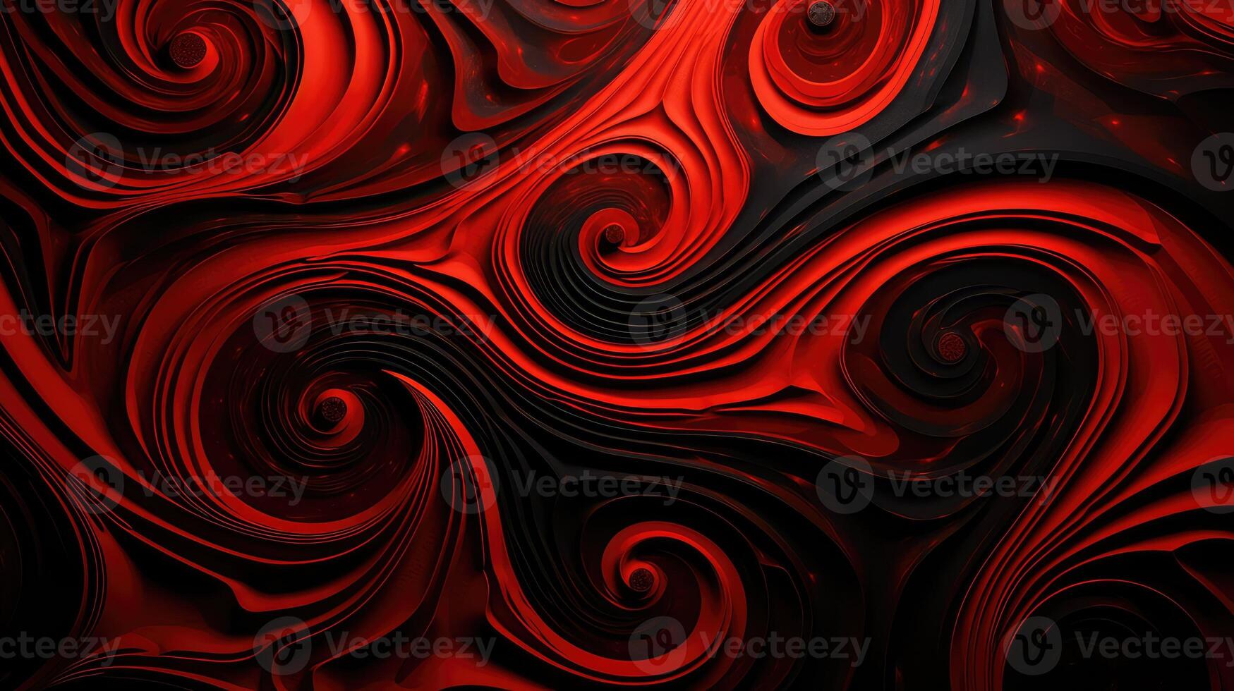 depth red black shapes photo