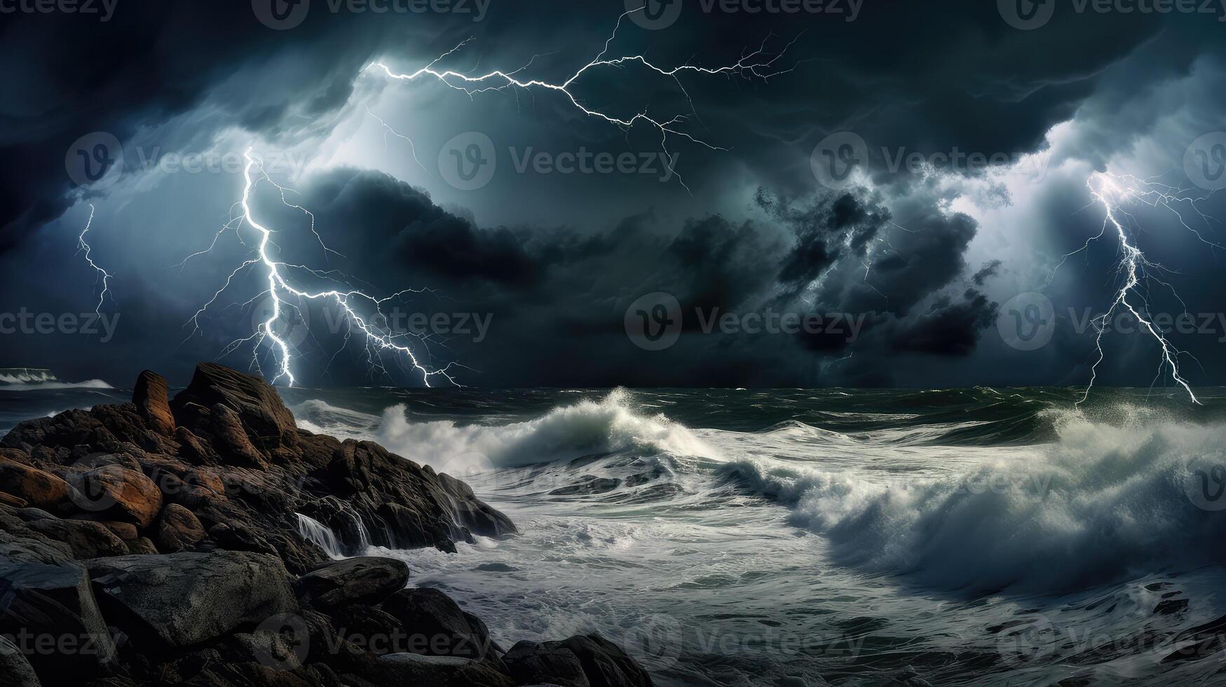 dramatic ocean coloring book photo