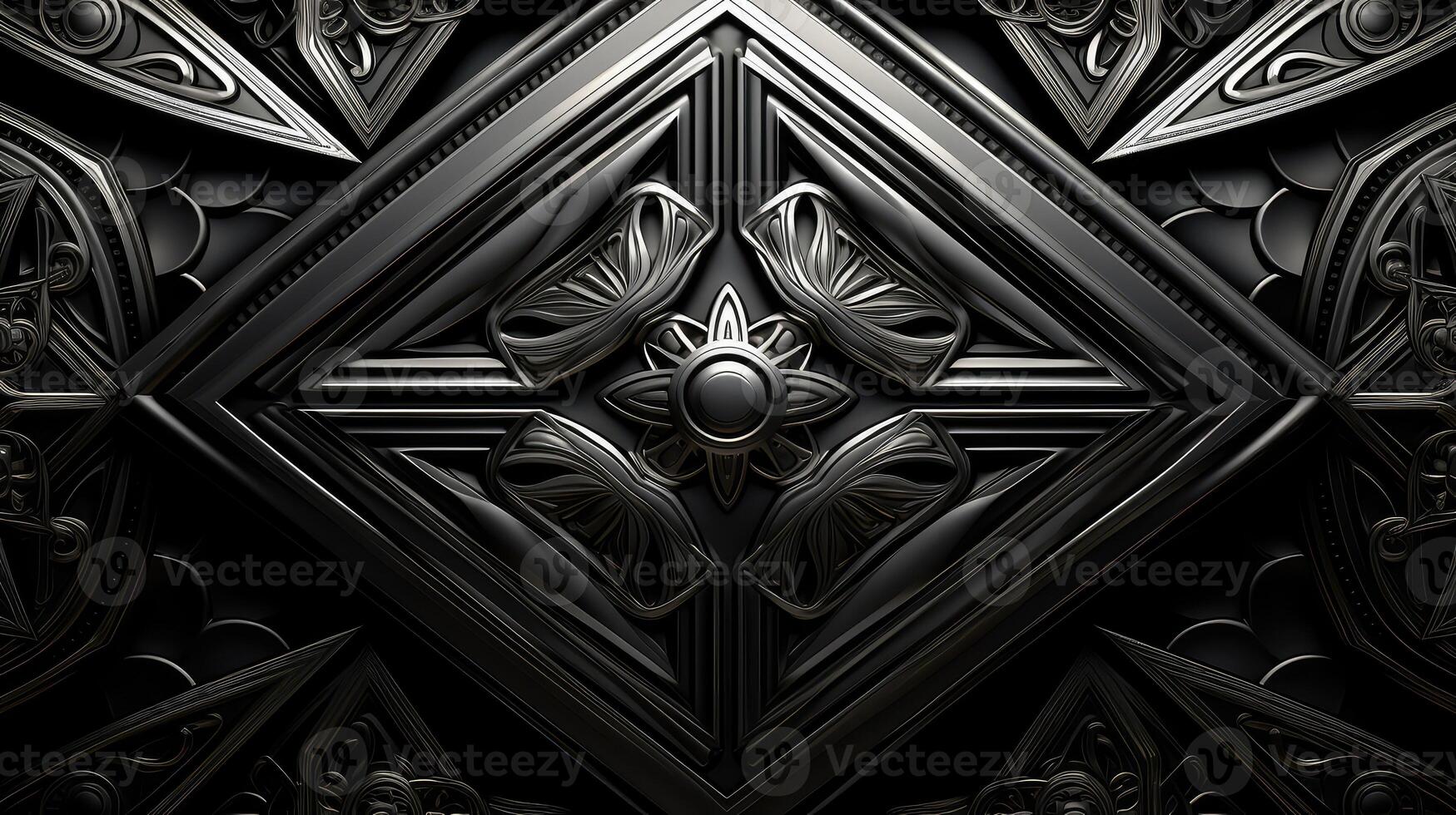 metallic black silver background photo