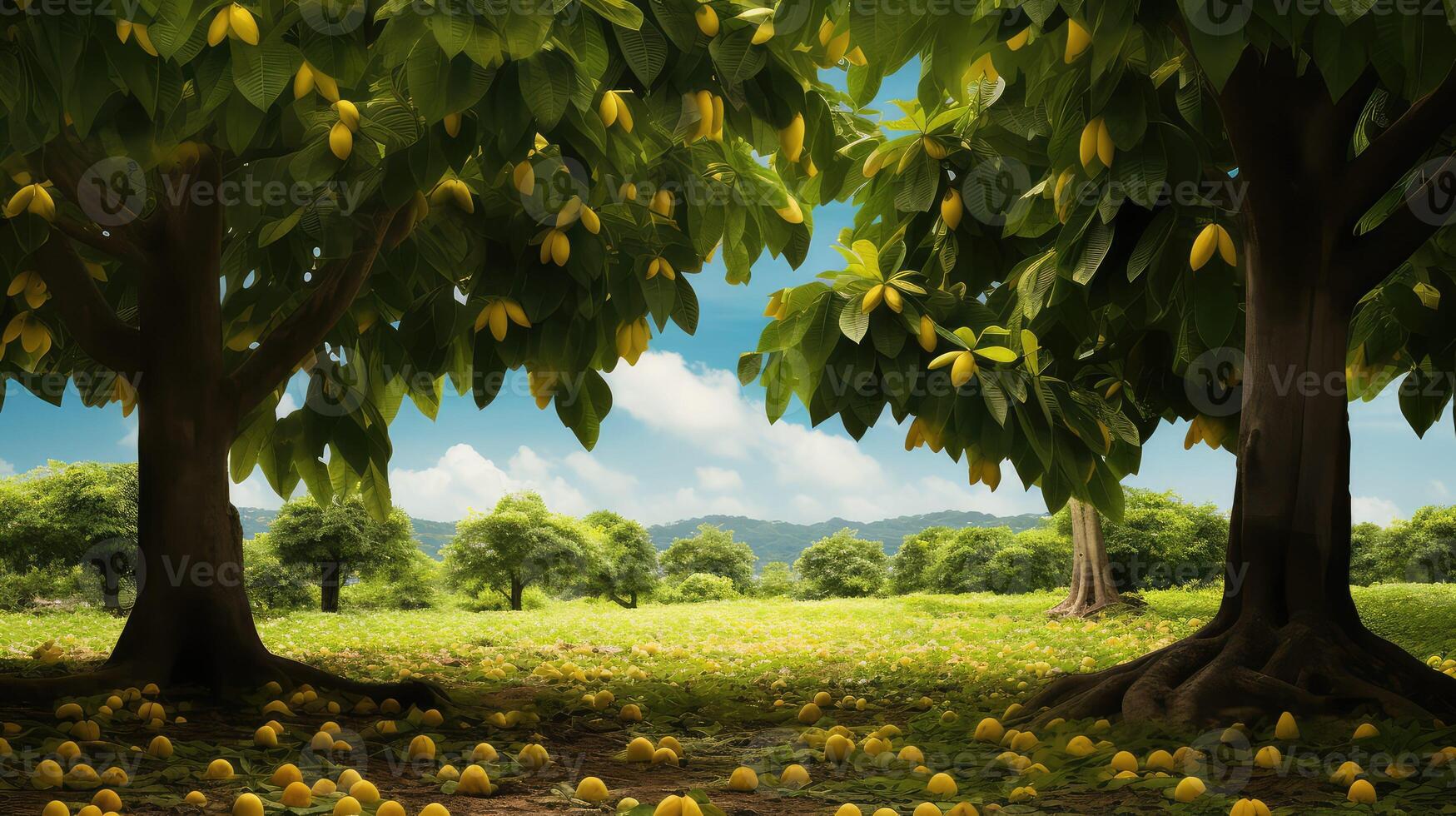 leaves starfruit tree photo