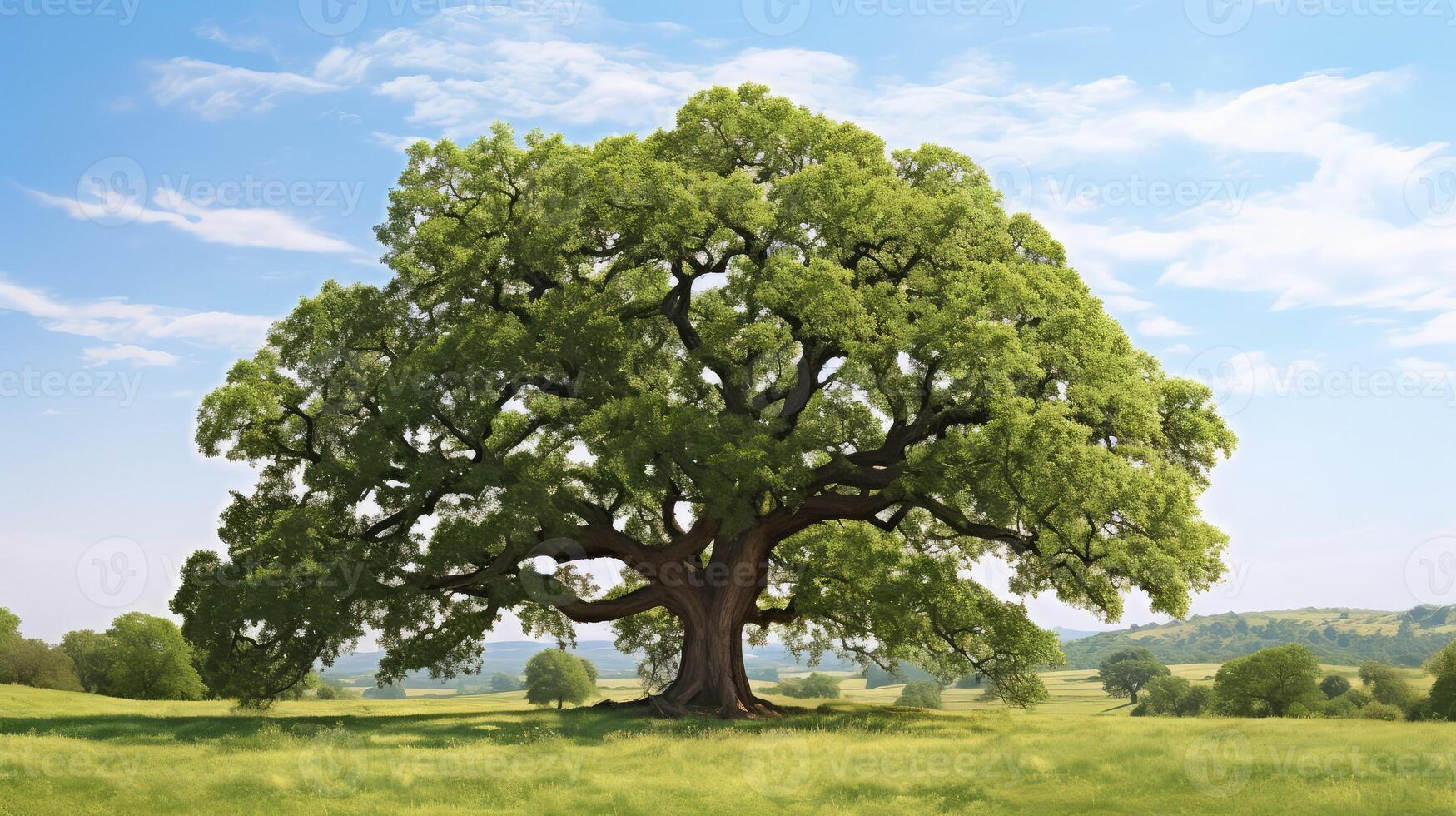 green tree with leaves photo