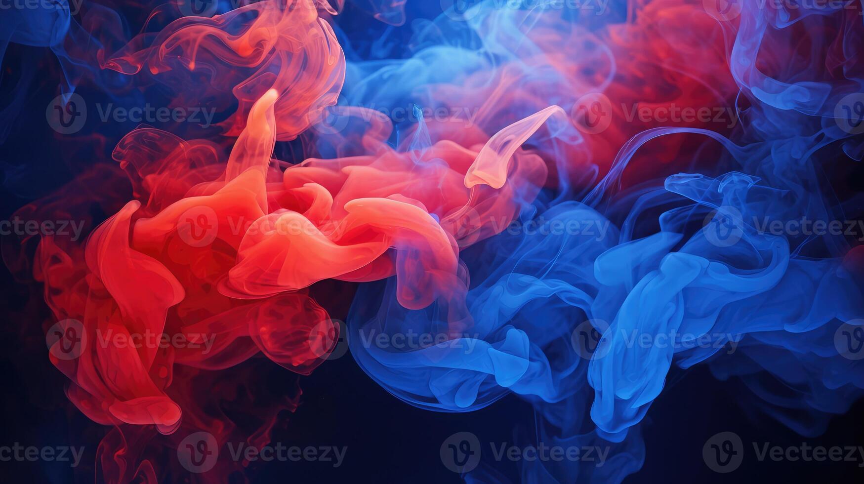 cloud blue red smoke photo