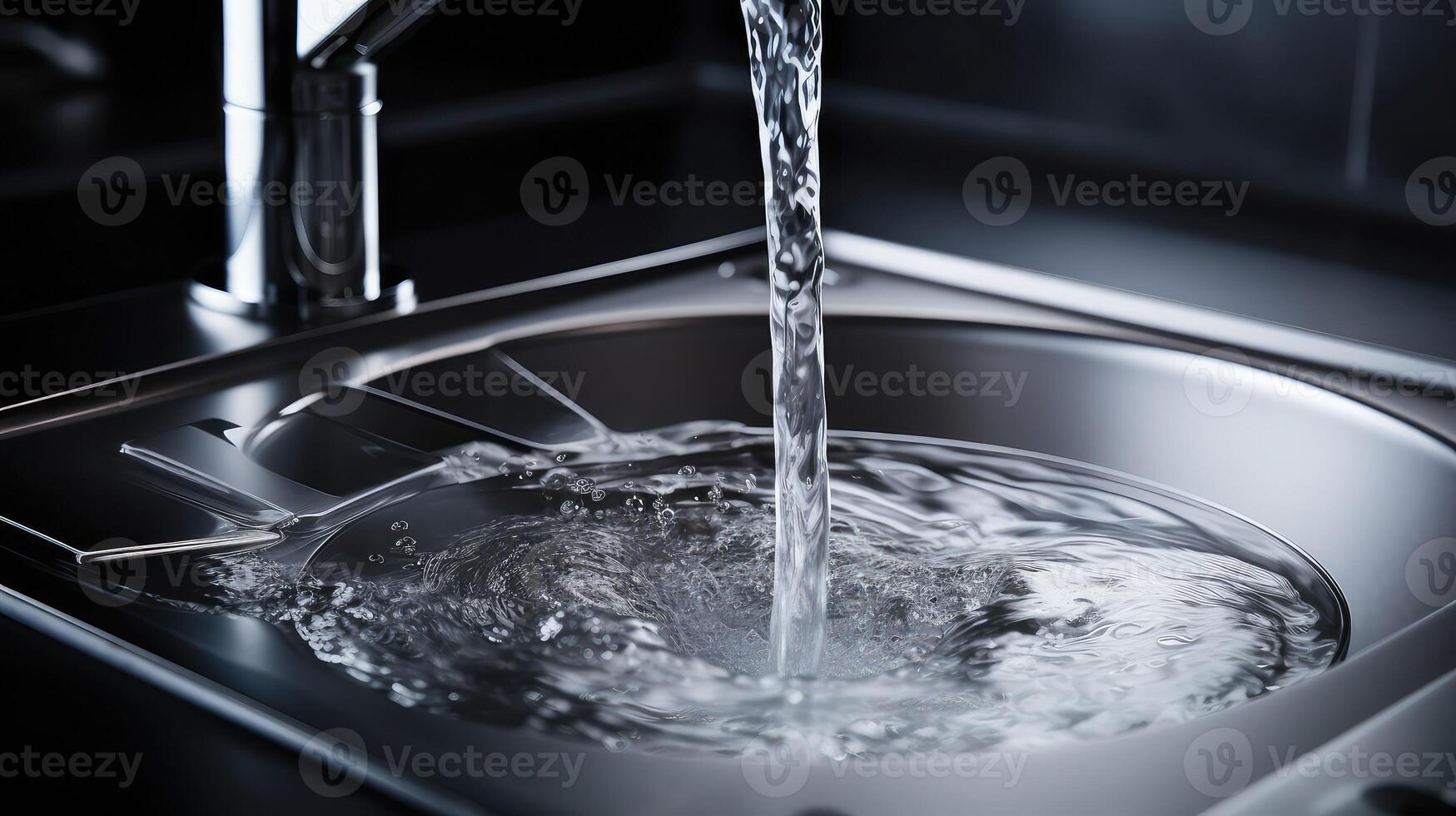 faucet glass of water sink photo