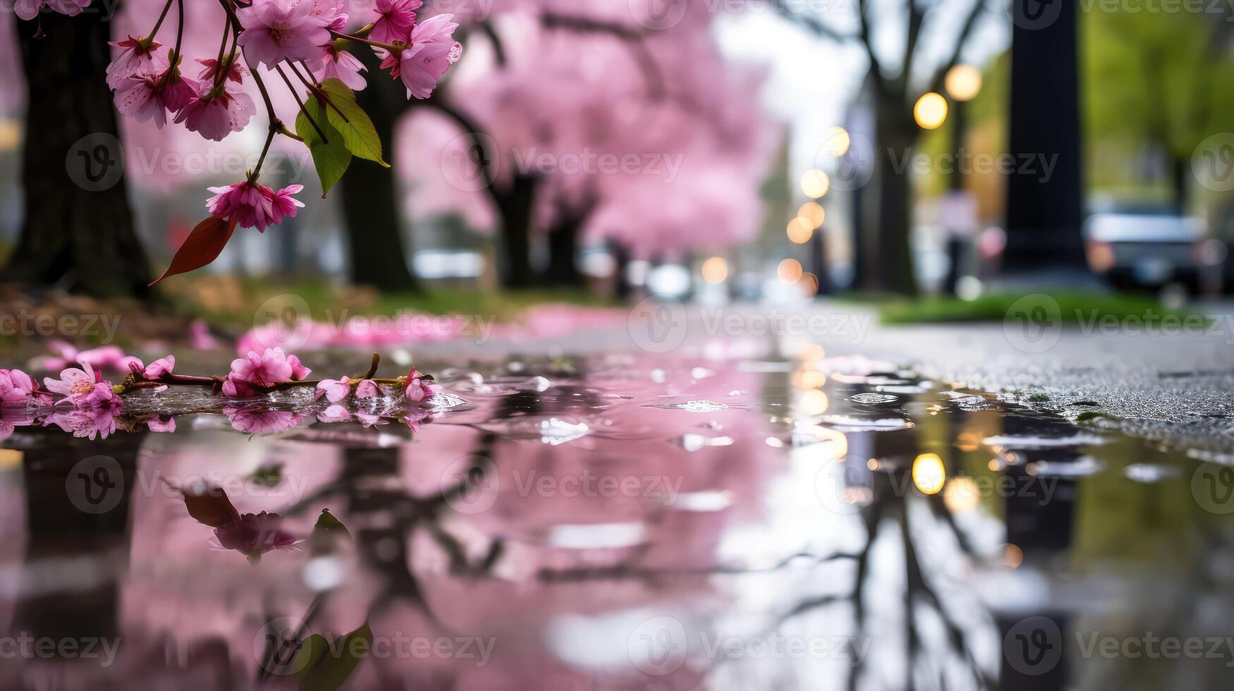 rain spring weather photo