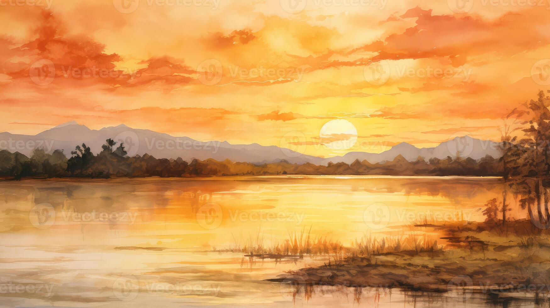 painting water color gold photo