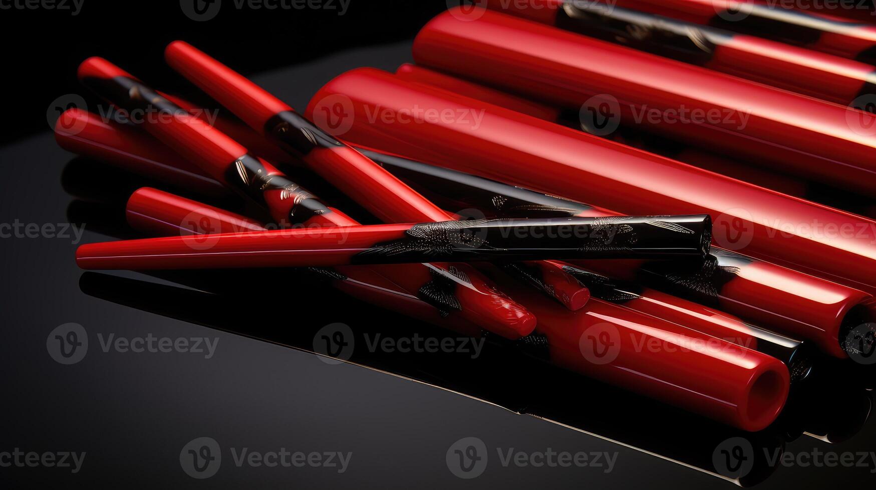 elegant red chopsticks photo