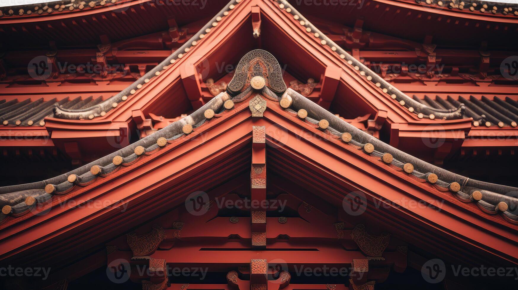 architecture triangles red photo