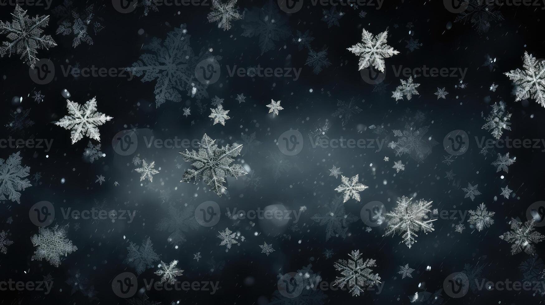 dark black snowflake background photo