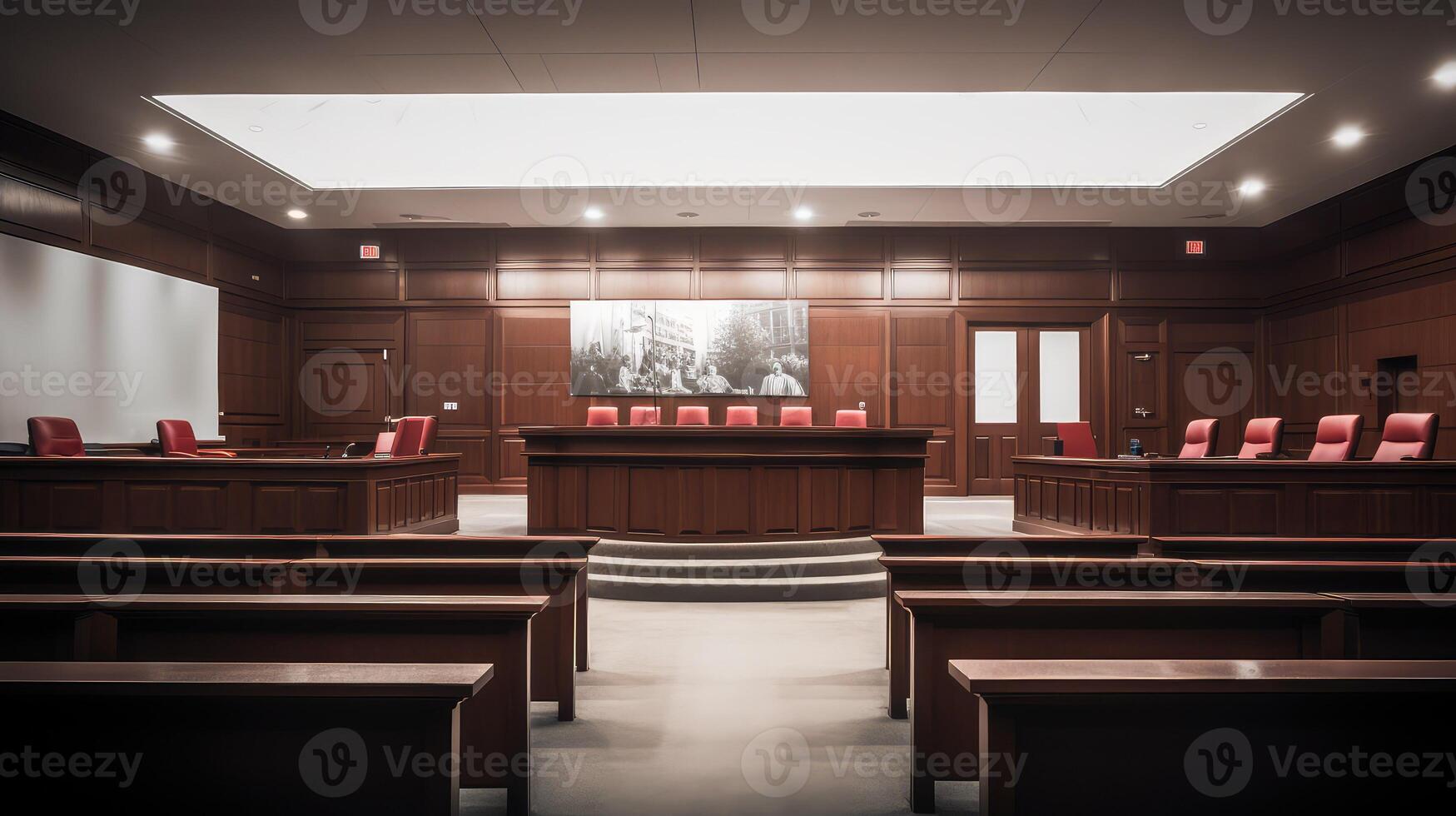lawyers empty jury box photo
