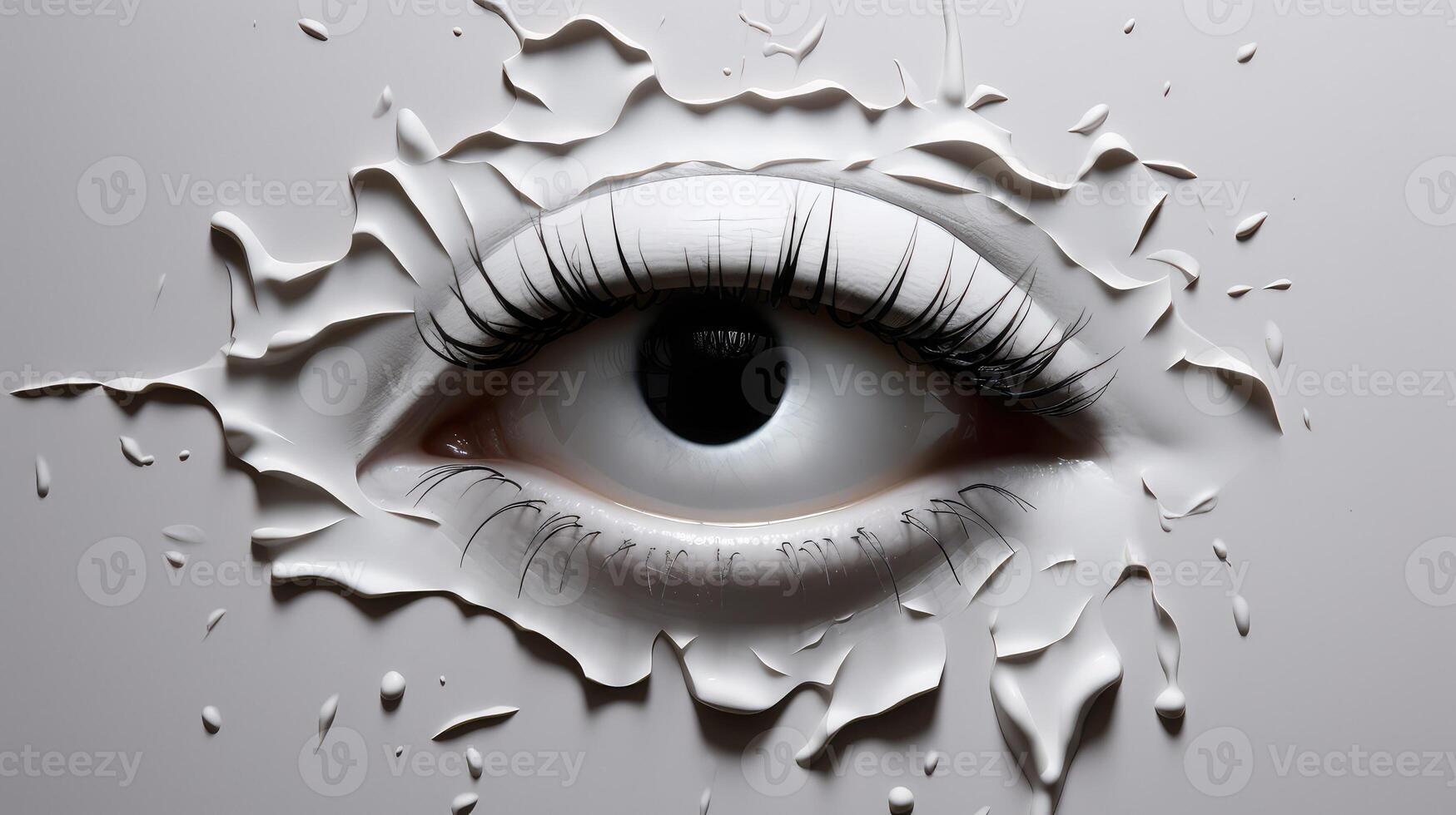 contrast white paper tear photo