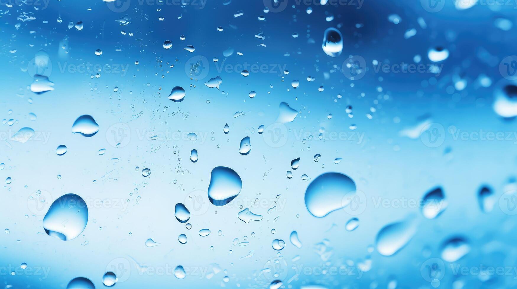 pane water drops blue photo