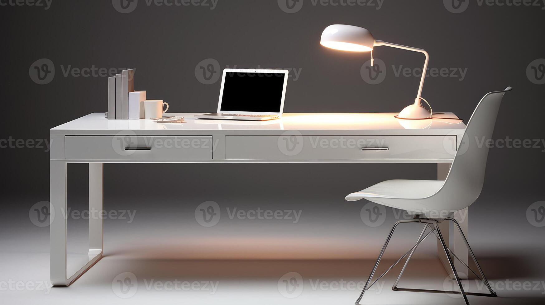 lacquered modern desk photo