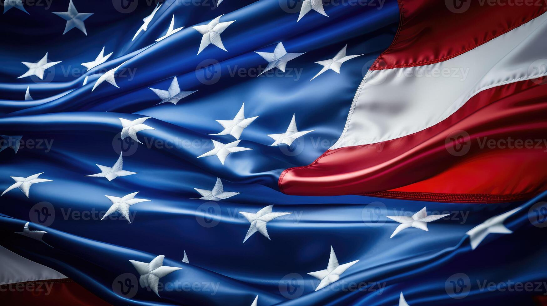 stars american flag blue photo