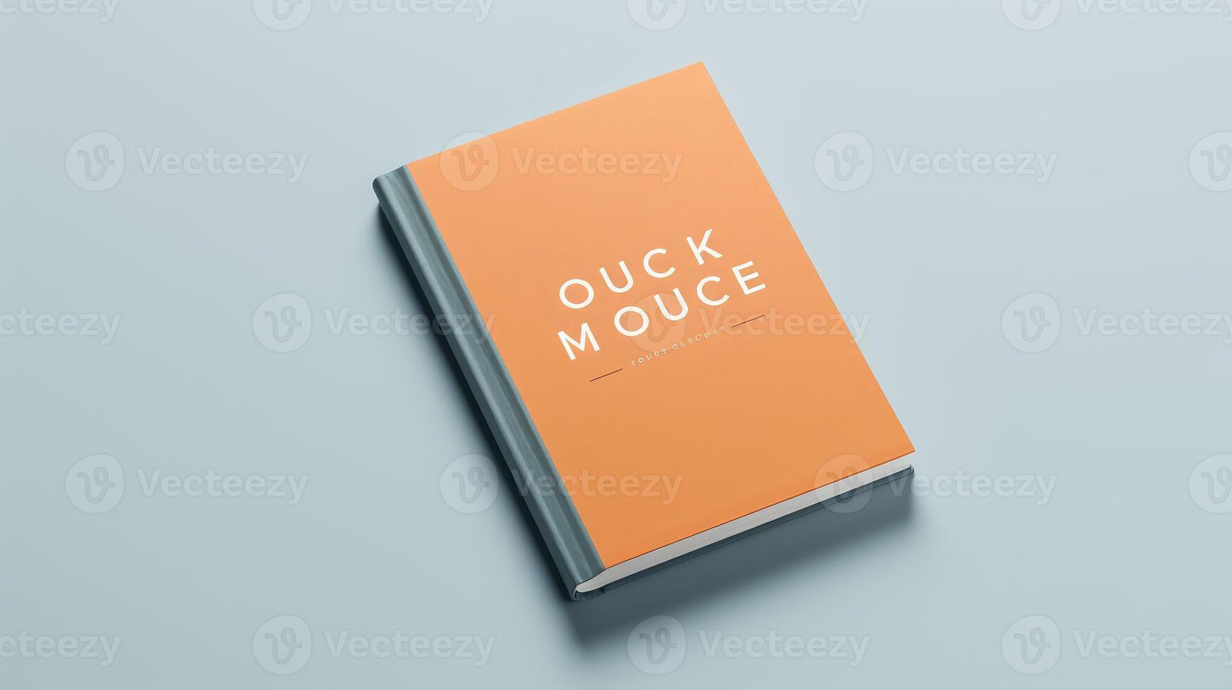 minimalist hard cover book mockup photo
