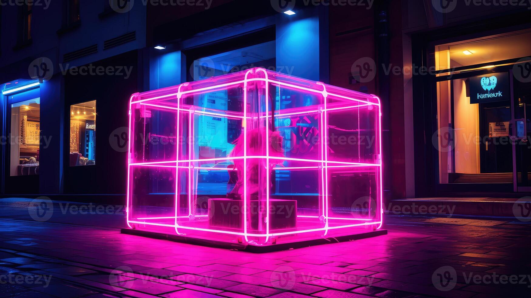 trendy neon box photo