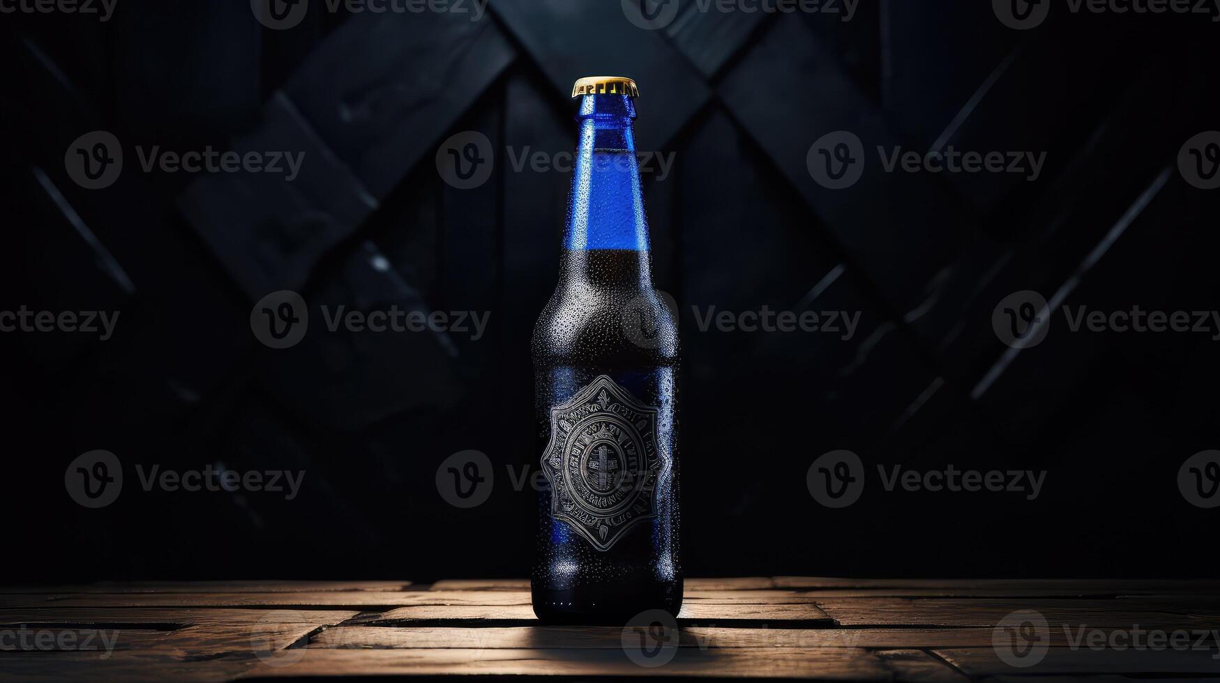 branding beer bottle mock up photo