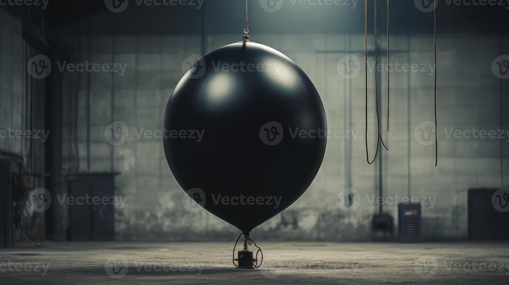 round black balloon photo