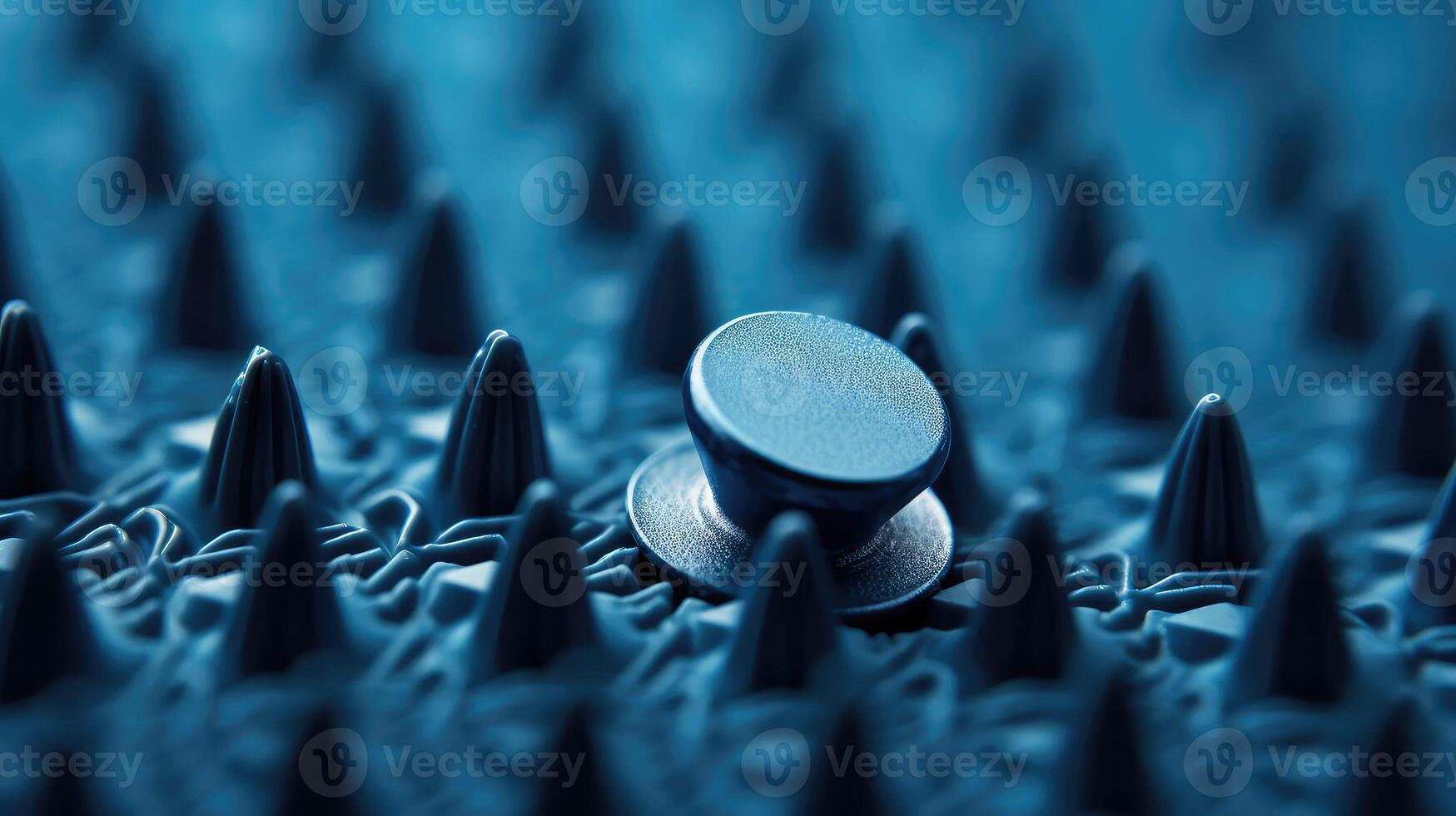 point blue push pin photo