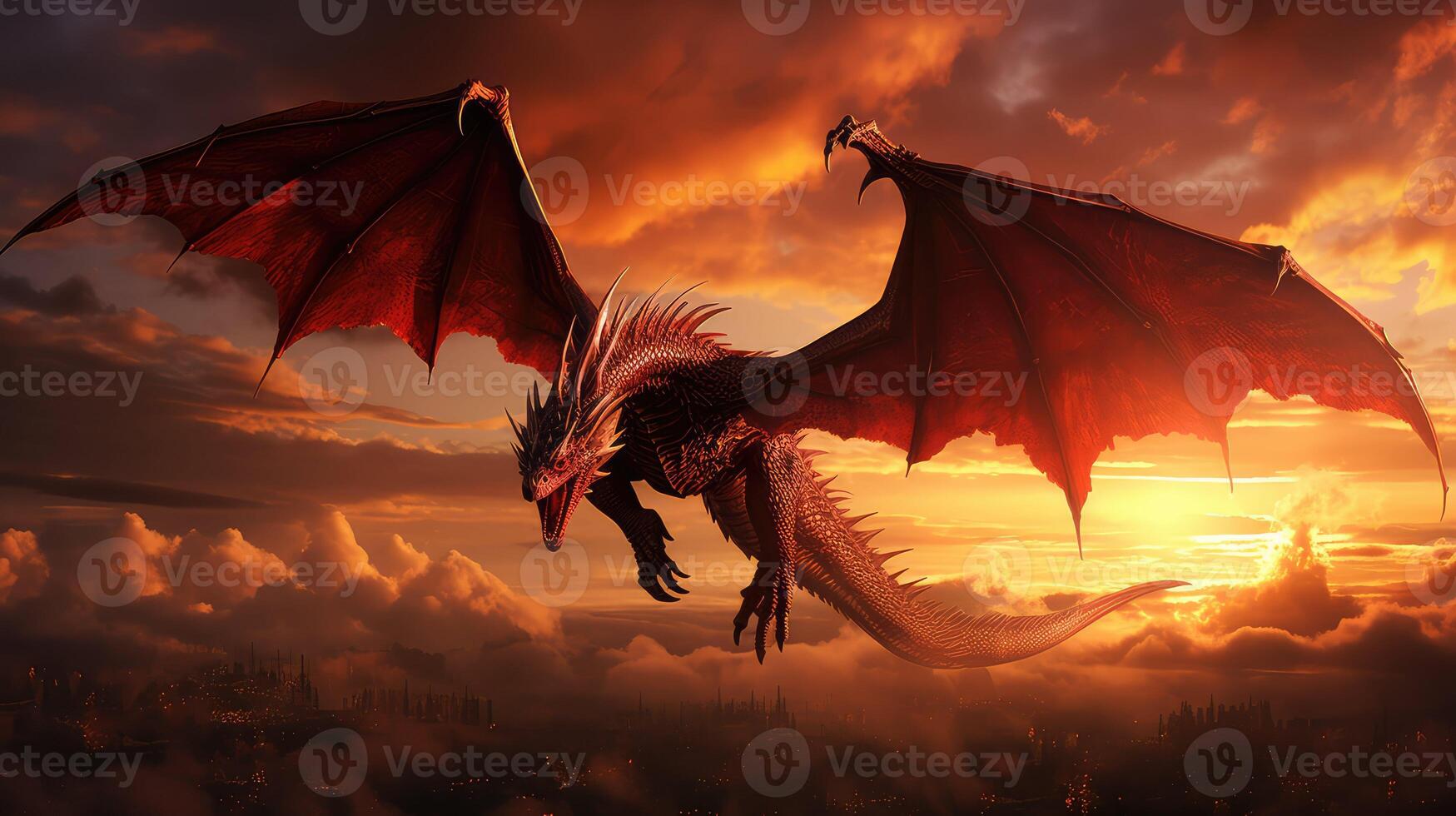 majestic red fantasy photo