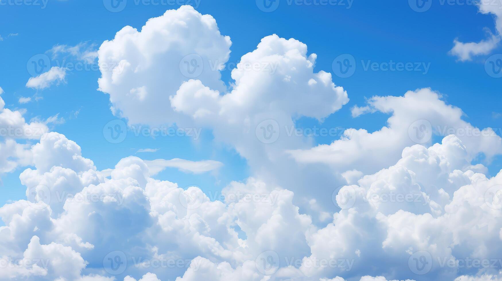 depth blue sky clouds vertical photo