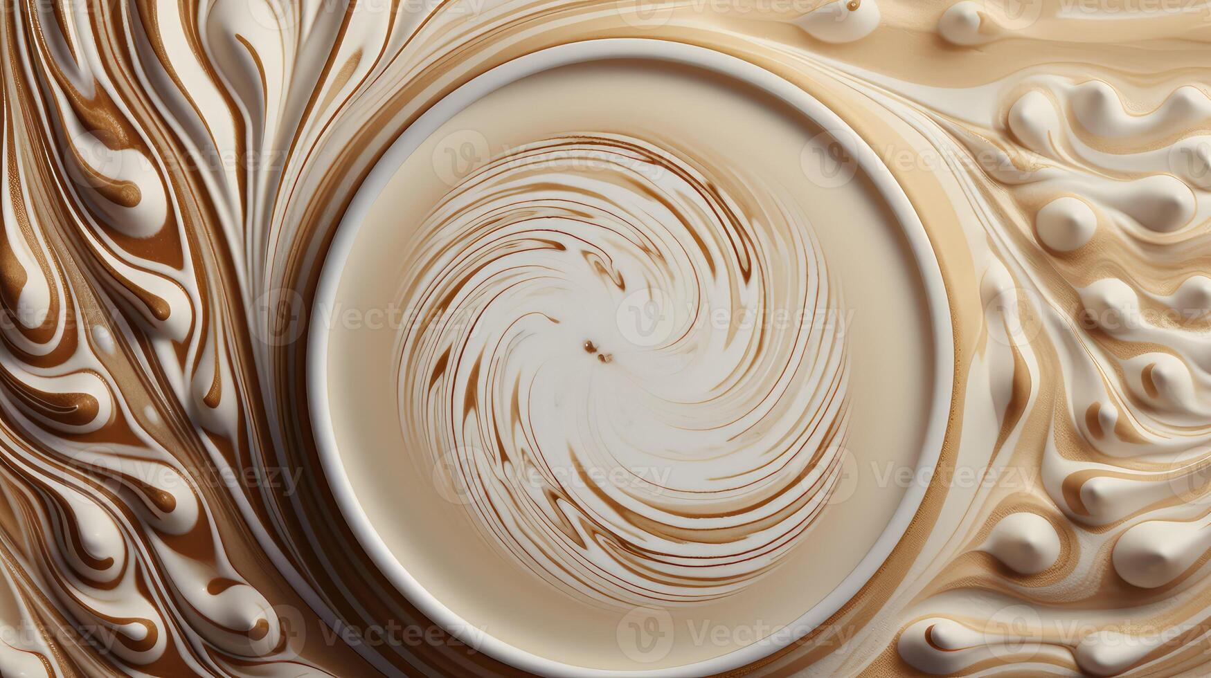 espresso coffee swirl photo