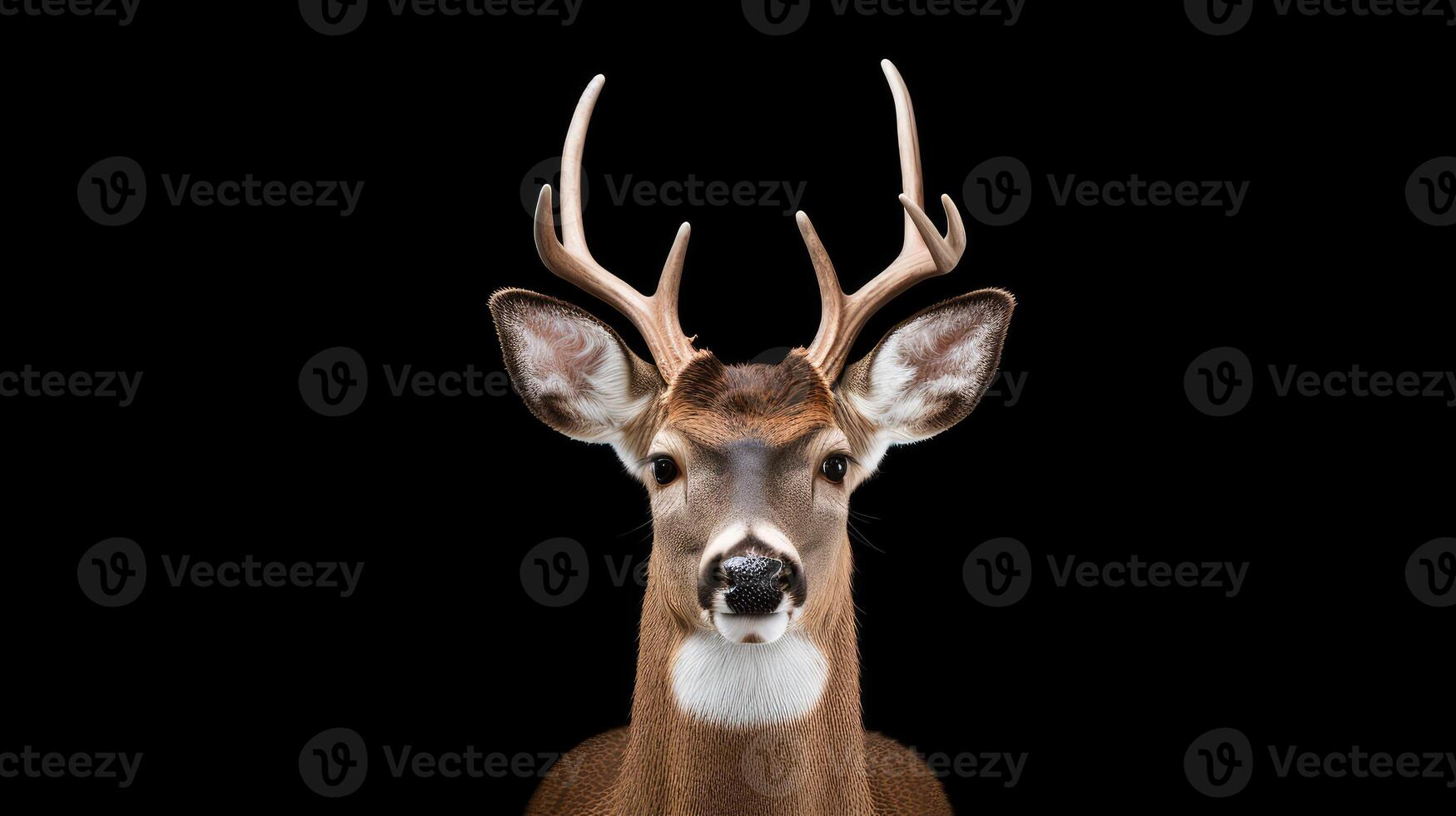 wildlife white tail deer white background photo