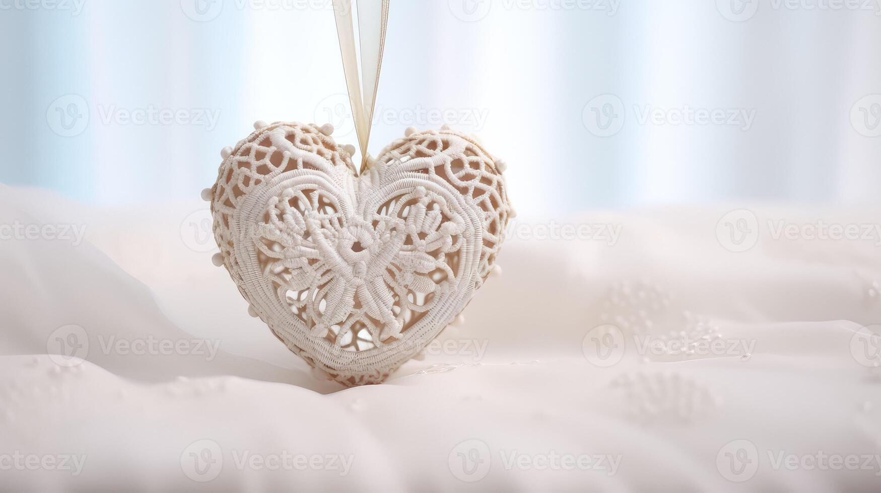 ornament heart on white photo