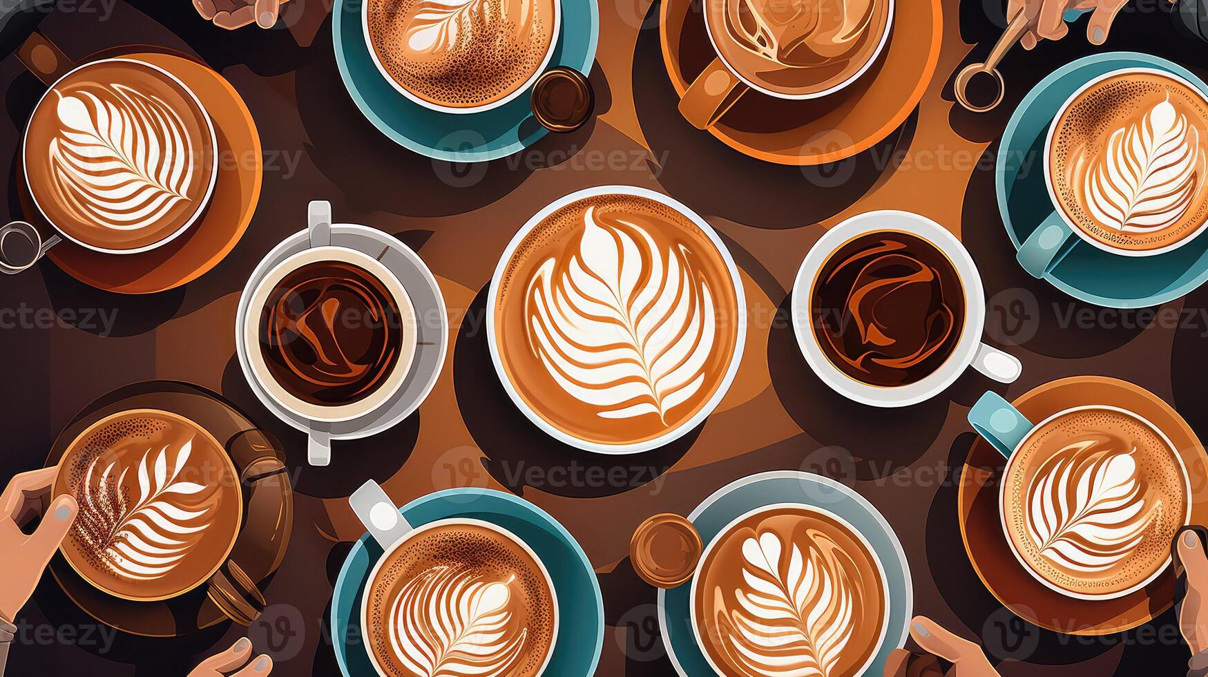 macchiato coffee seamless photo