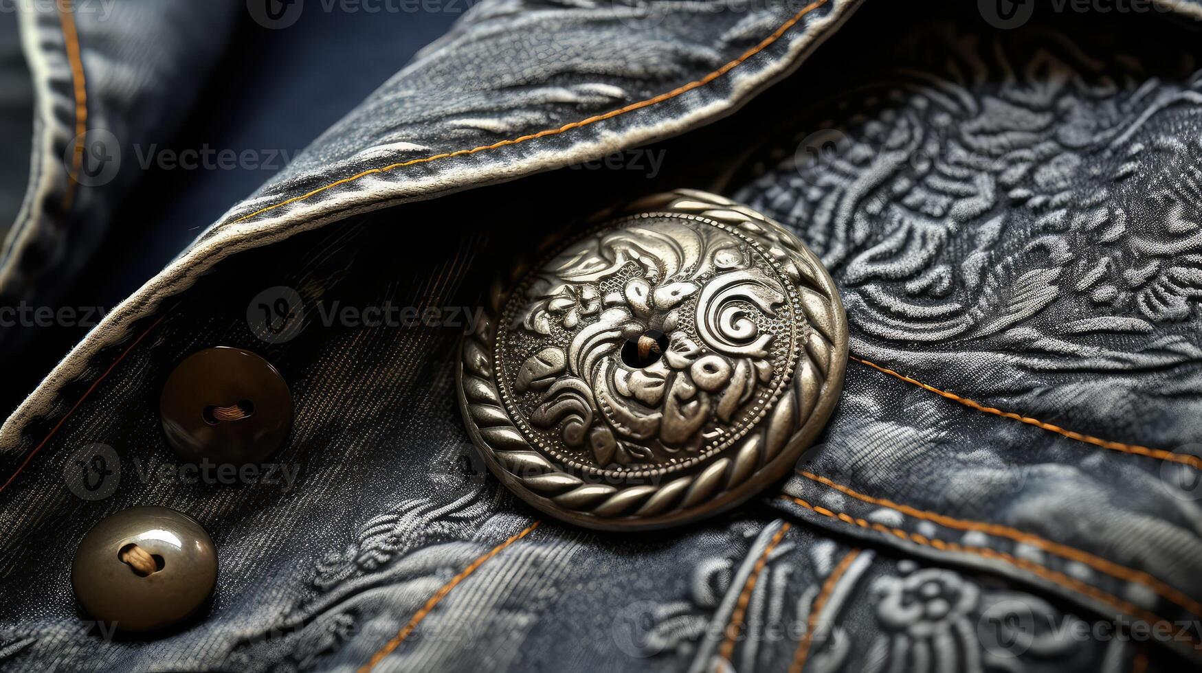 shiny metal buttons photo