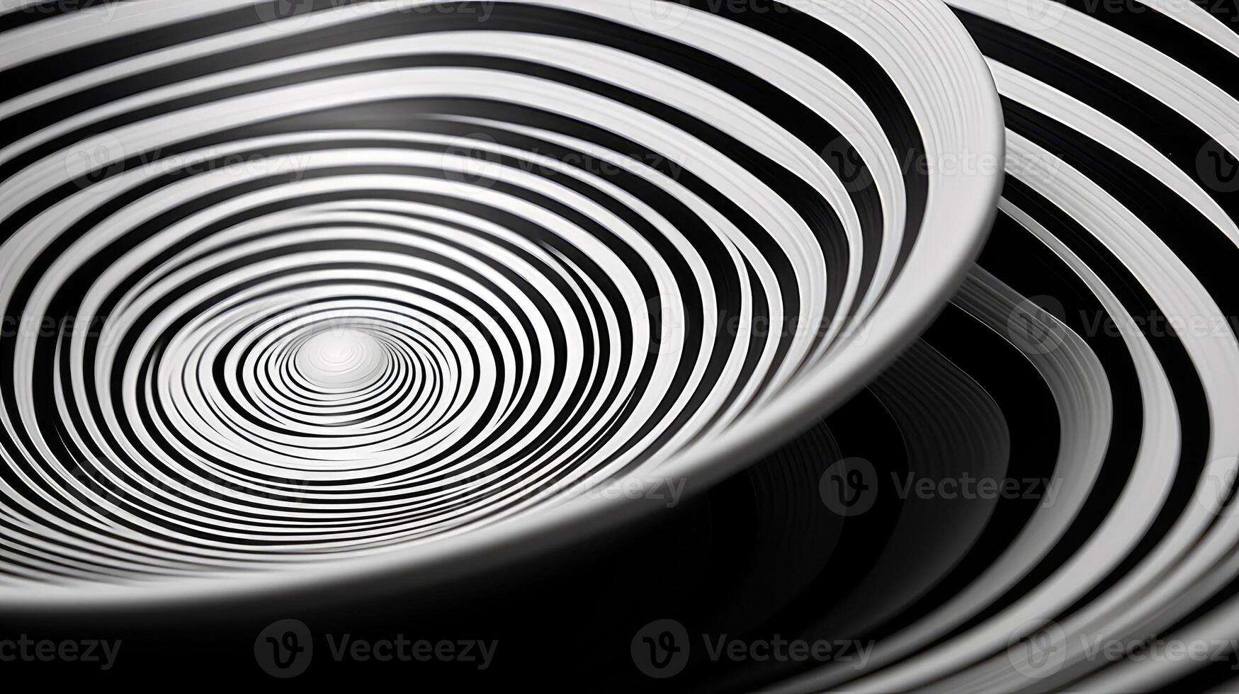 illusion black white swirl photo