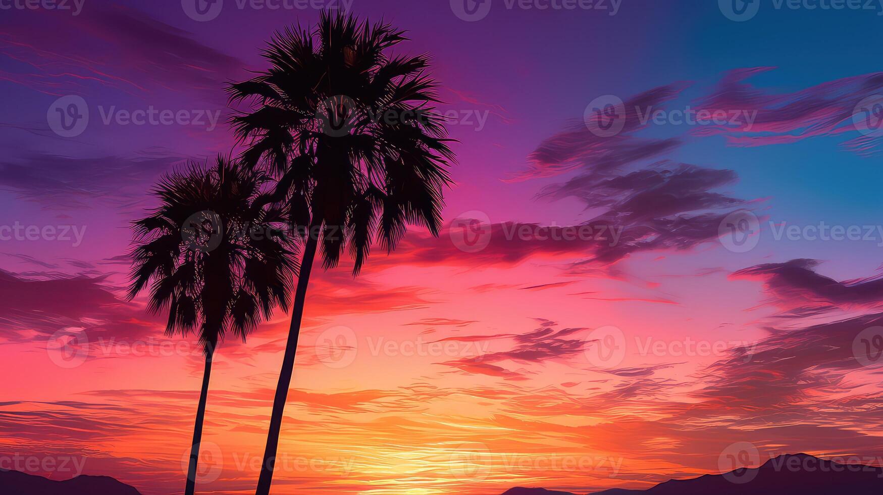 colorful palm tree free photo