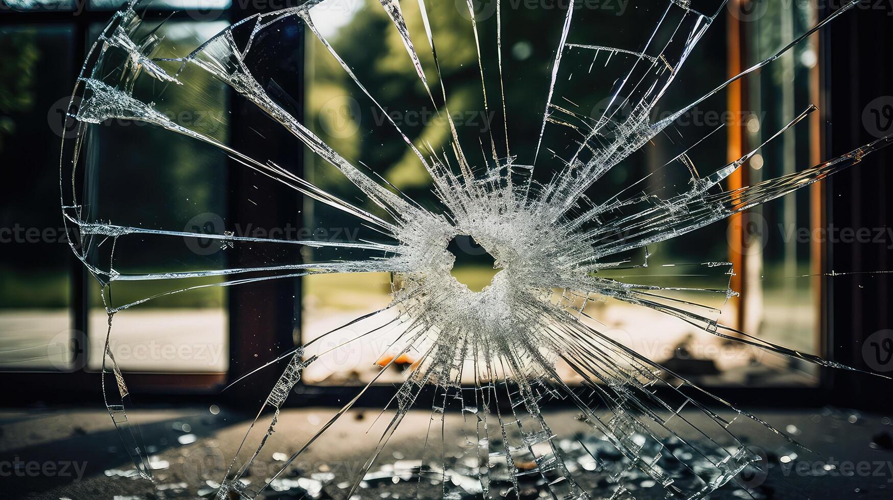 shattered glass door repair photo